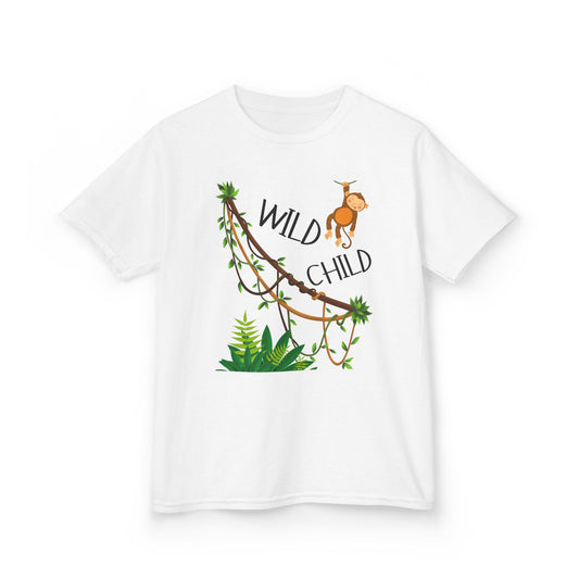 Wild Child Kids Tee - Fun & Playful Cotton Shirt for Adventurous Kids, Perfect for Birthdays, Playdates, and Everyday Wear